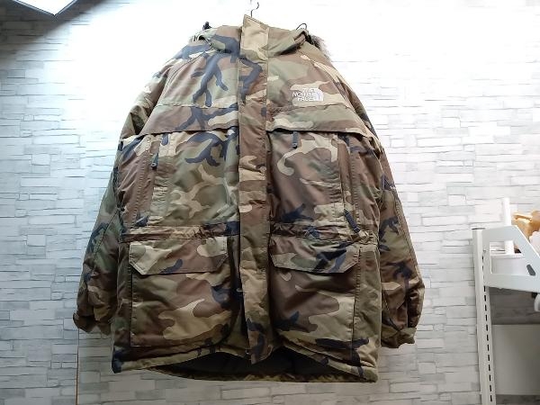 THE NORTH FACE/ノースフェイス/ND00492/マクマードパーカー/迷彩柄/カーキ/ダウンジャケット/フード付き/Lサイズ_画像1