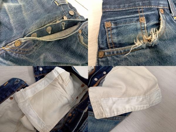 LEVI'S 501XXc ジーンズ W32 L36 インディゴ ダメージ加工_画像7