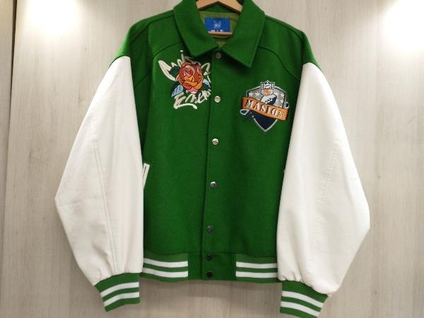 冬 MAISON EMERALD (ME) メゾン エメラルド Rose emblem BASEBALL JACKET スタジャン スタジアムジャンパー MA-1 ボンバージャケット L