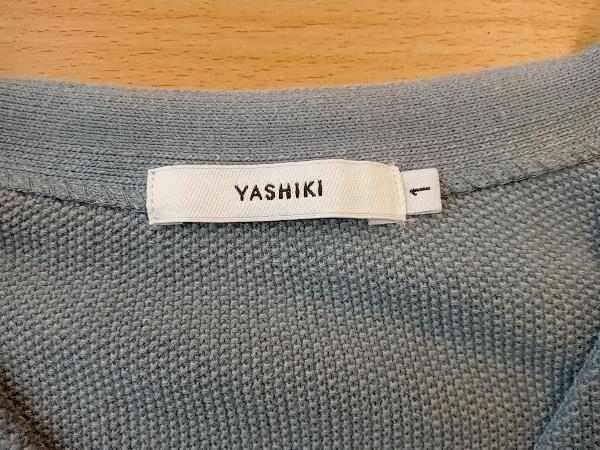 YASHIKI ヨシキ Unabara Cardigan YSK-22SS-KN07 カーディガン 長袖 メンズ Sサイズ グレー デザイナーズ ジャケット ノーカラー_画像3