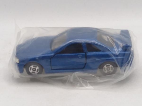 現状品 トミカ No.20 スカイライン GT-R(R34) 紺メタリック 黒シート 2Fホイール リアライト赤タンポ 赤箱 ロゴ赤字 中国製 トミー_画像3