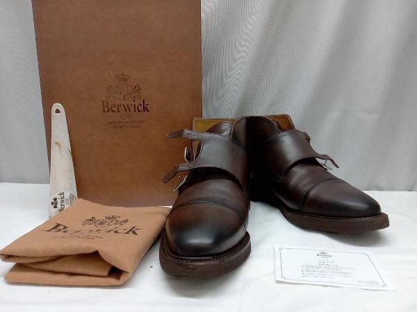 BERWICH 453LUVI 27cm ブラウン バーウィック 革靴 ダブルモンク ブーツ