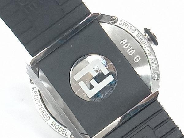 FENDI　フェンディ　FF　ブゾラ　8010G　レッド×ブラック　電池式　クォーツ　腕時計 店舗受取可_画像6