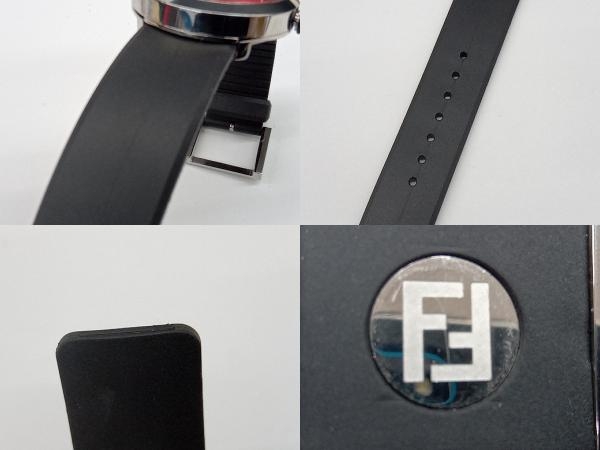 FENDI　フェンディ　FF　ブゾラ　8010G　レッド×ブラック　電池式　クォーツ　腕時計 店舗受取可_画像10