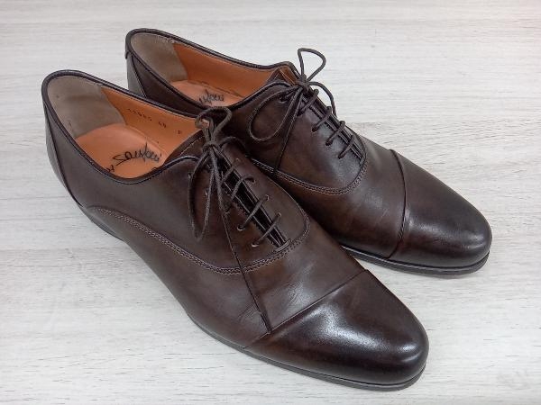 年中無休】 ブラウン ストレートチップ サントーニ SANTONI ドレス