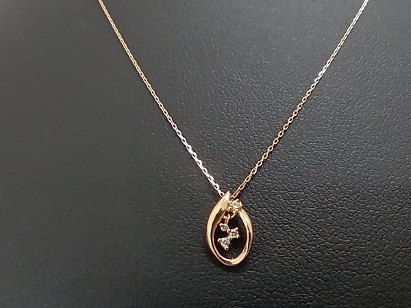 上品コーデはコレで安心! VENdoME K10 ネックレス アオヤマ ヴァンドーム 0.9g 40cm ネックレス、ペンダント、チョーカー