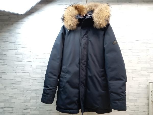 PYRENEX ANNECY FUR ピレネックス アヌシー ダウンジャケット ファー ネイビー XS HMM056_画像1