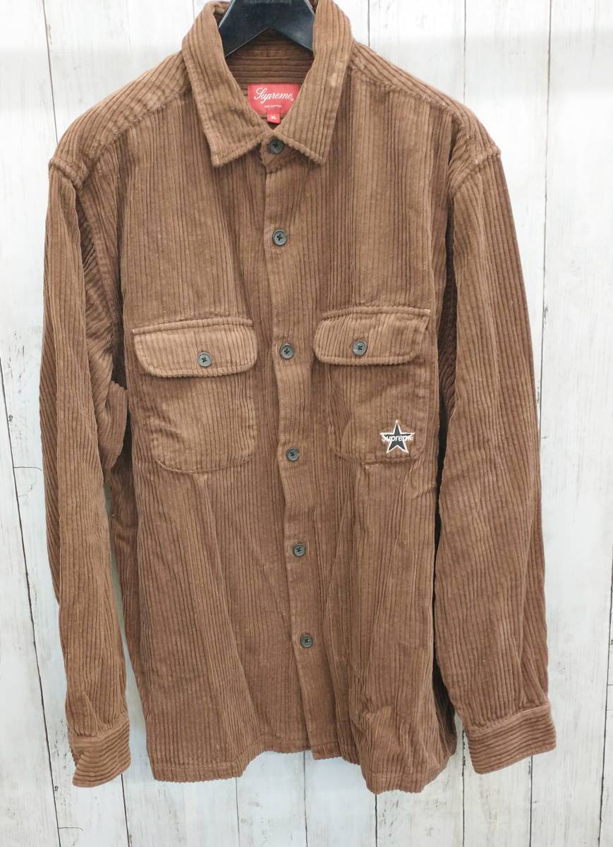 Supreme /Corduroy Shirt/シュプリーム/コットンコーデュロイシャツ/ 長袖シャツ/2022 /XL/秋