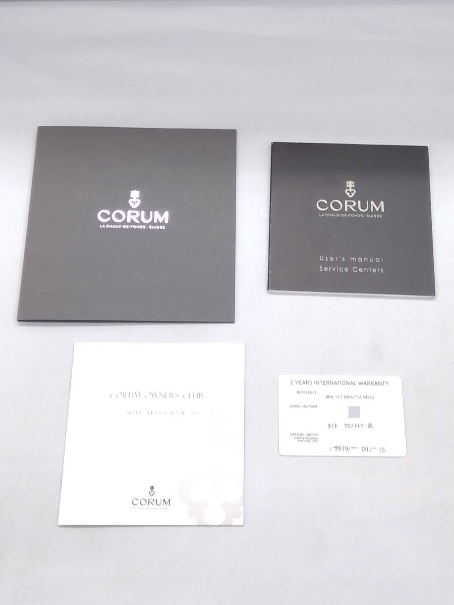 CORUM コルム アドミラルレジェンド42 クロノグラフ 984.113.98 自動巻き 腕時計_画像7