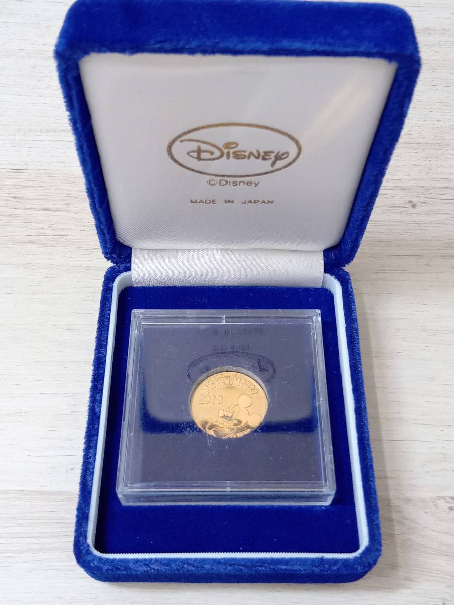 K24 24金 Disney ディズニー ミッキーマウス コイン 金貨 2010 約8.2g 日本橋 店舗受取可_画像1