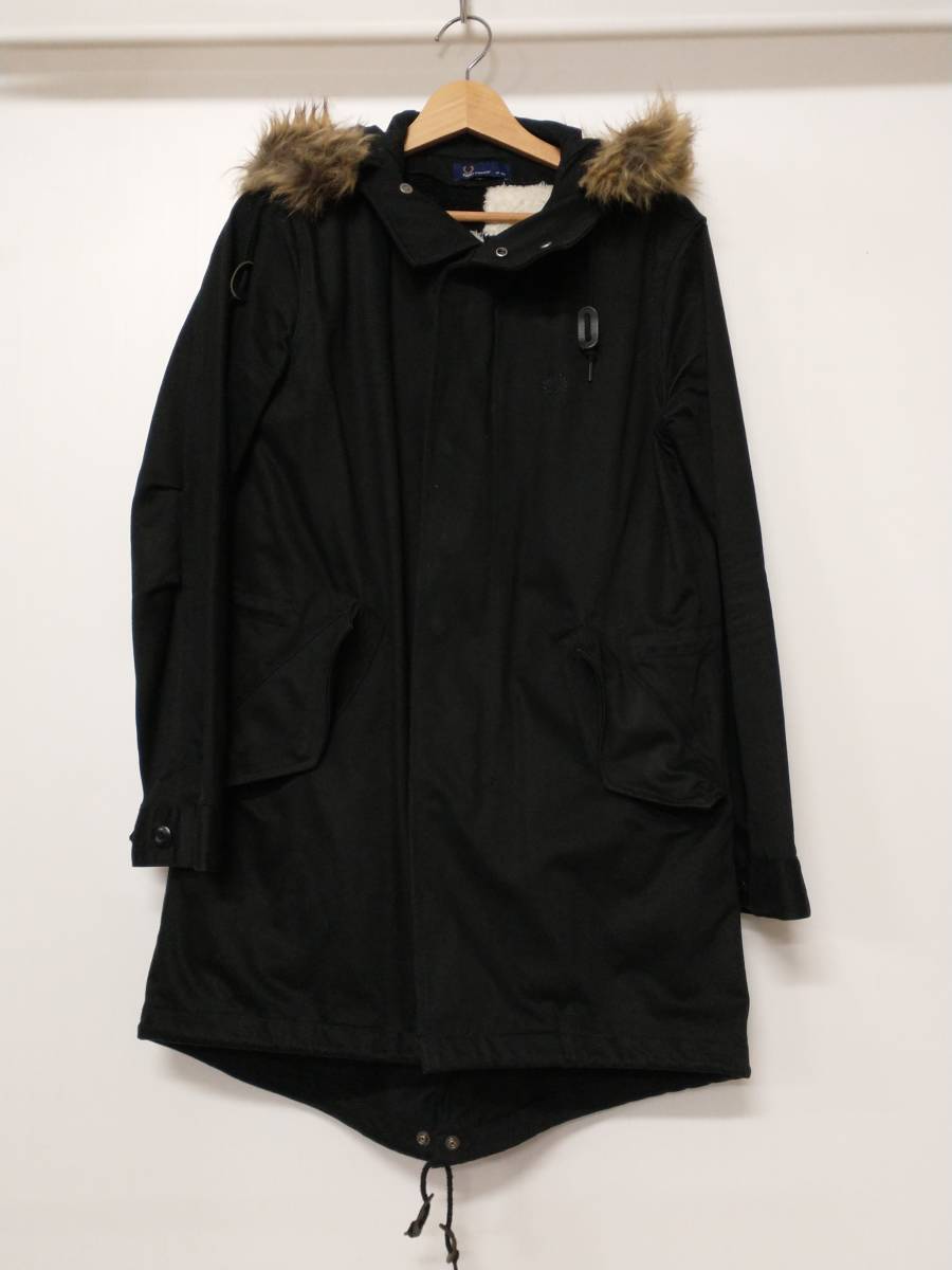格安販売中 FRED PERRY ブラック モッズコート XSサイズ メンズ秋冬