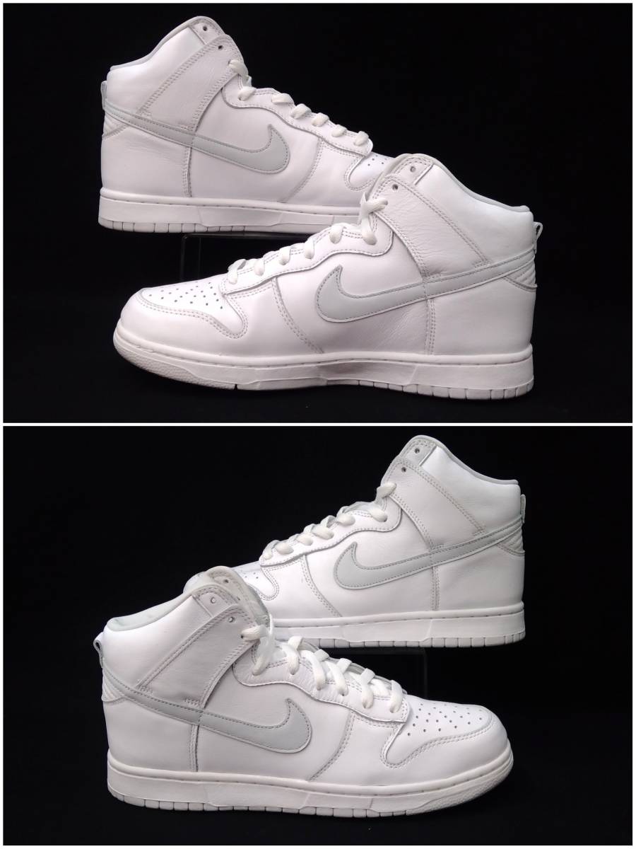 [箱・黒タグ付] NIKE DUNK HIGH PURE PLATINUM ナイキ ダンク ハイ ピュアプラチナム スニーカー 白 ホワイト 28cm CZ8149-101 店舗受取可_画像4