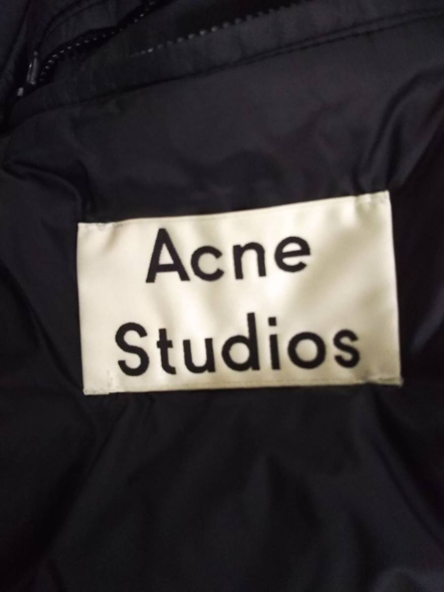 ACNE STUDIOS アクネストゥディオズ フーデッド ウール コート MILTON ブラック 黒 size 44_画像3