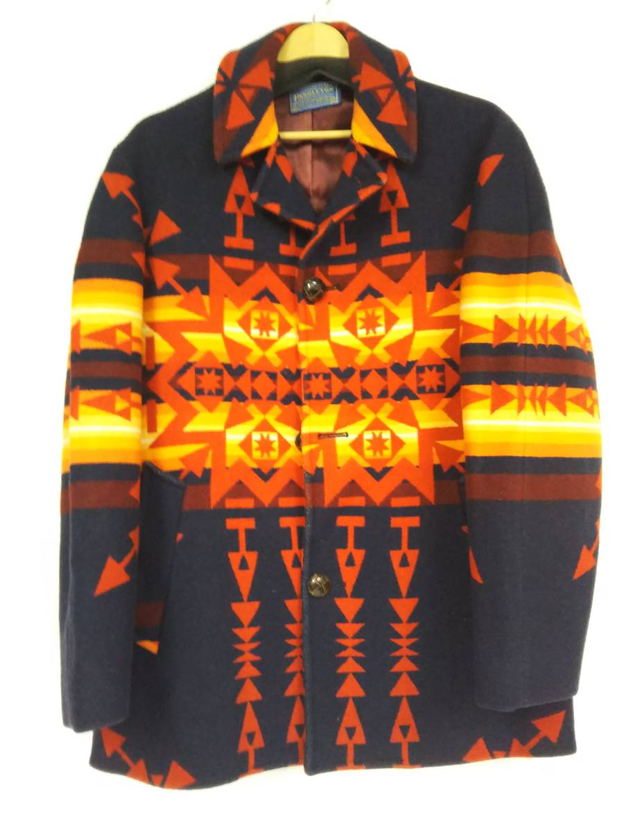 かわいい~!」 PENDLETON ペンドルトン コート サイズL ネイビー 紺色