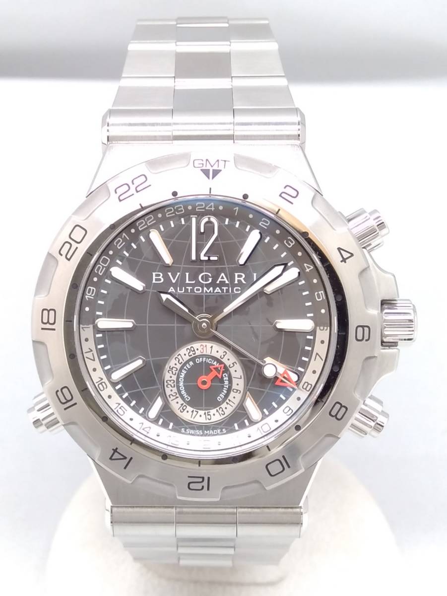 BVLGARI ブルガリ ディアゴノ プロフェッショナル GMT DP 42 S 自動巻き 腕時計
