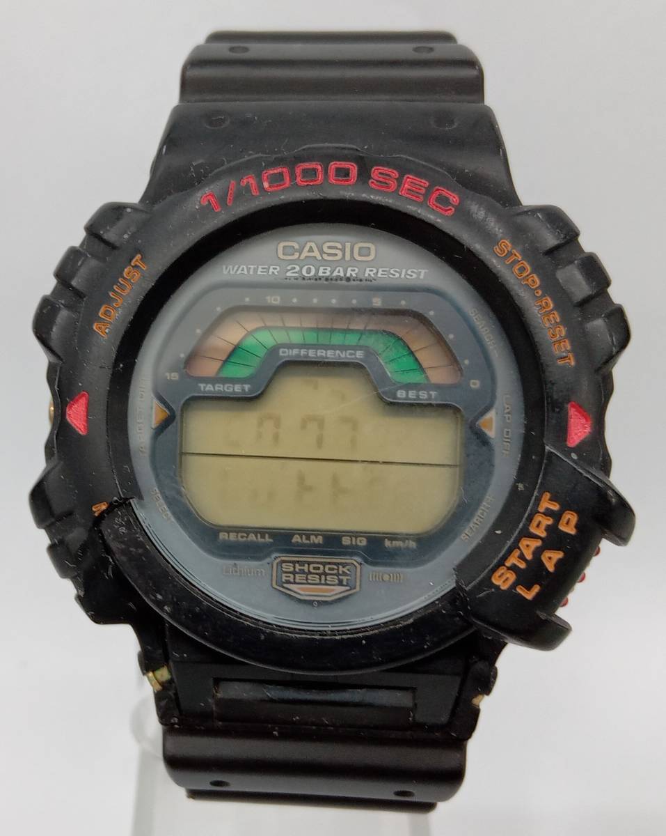 ジャンク 動作未確認 CASIO カシオ G-SHOCK ジーショック DW-6000 クォーツ 腕時計 ケース割れ ヨゴレ_画像1