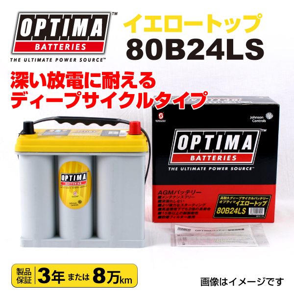 80B24LS ホンダ エレメント OPTIMA 38A バッテリー イエロートップ YT80B24LS 送料無料