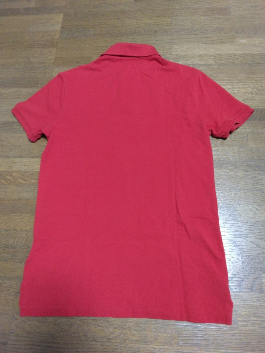 極美品PORO RALPH LAUREN ポロラルフローレンポロシャツ 赤　表示サイズS 日本サイズM_画像6