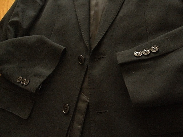 ユニクロ　フォーマル　ウール　かっこいいジャケット　ブラック　サイズＭ_画像9
