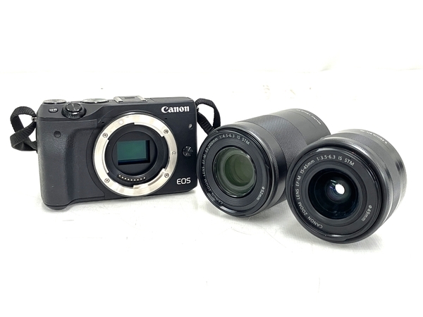 リアル EOS Canon M3 T7980174 中古 カメラ+レンズセット キャノン 1