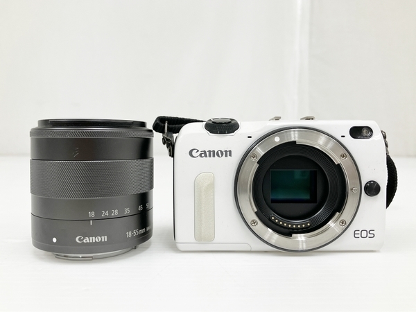 男女兼用 EF-M ボディ M2 EOS キャノン Canon 18-55mm O7996998 中古