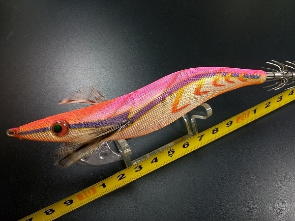 廃番 ヤマシタ エギ王Q速 #OKPKO/金テープ 4号 USED モンスターアオリエギングに DISCONTINUED YAMASHITA EGI-OH Q SQUID JIG_画像1