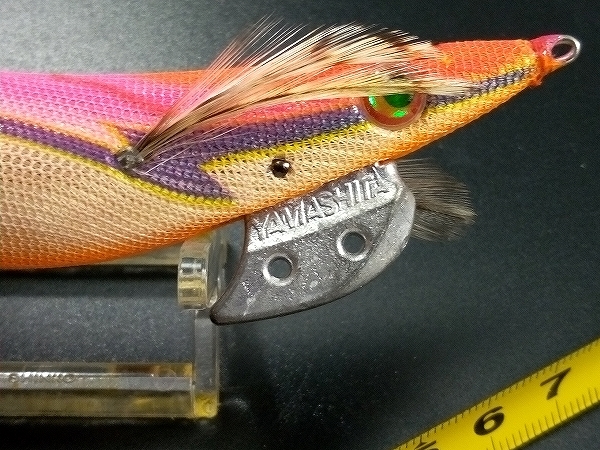 廃番 ヤマシタ エギ王Q速 #OKPKO/金テープ 4号 USED モンスターアオリエギングに DISCONTINUED YAMASHITA EGI-OH Q SQUID JIG_画像5