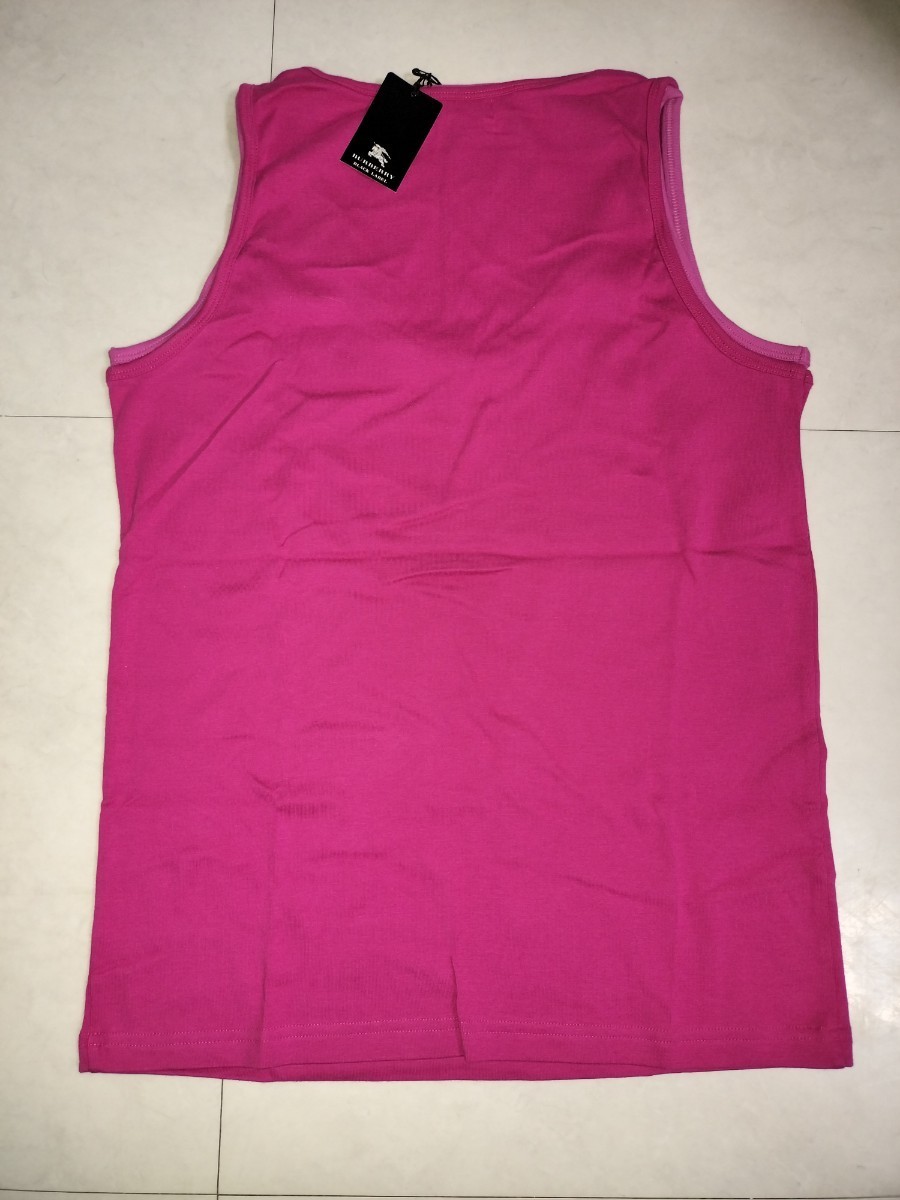 バーバリーブラックレーベル　タンクトップ　半袖　ポロシャツ　ピンク　サイズ２　Мサイズ　未使用タグ付き　ラコステ　スポーツ_画像3
