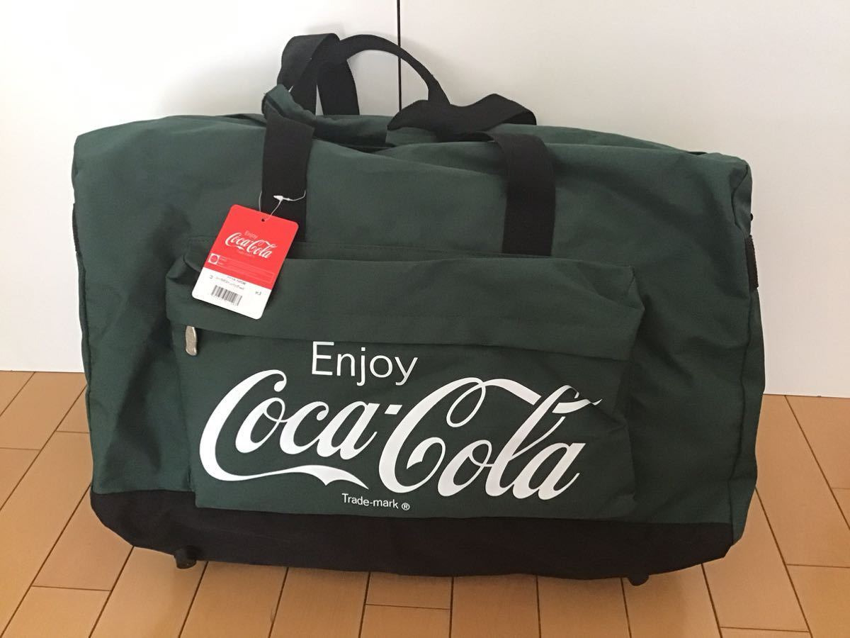 【人気商品！】 Yahoo!オークション coca-cola(コカコーラ)ボストンバッグ - 旅行かばん・小分けバッグ