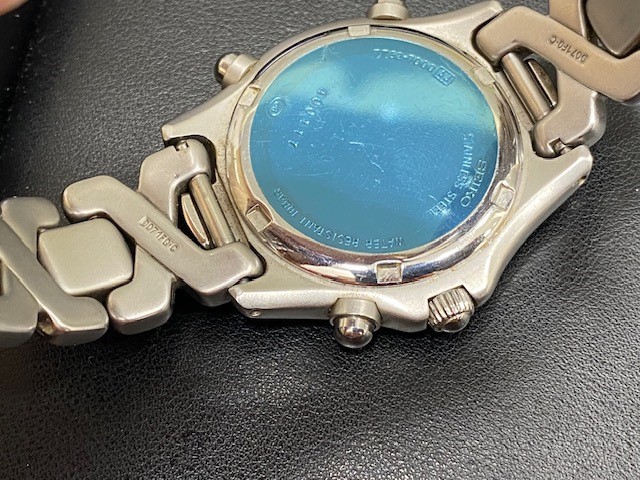 SEIKO セイコー 7T52-7000 1/100 クロノグラフ メンズ クオーツ SEIKO セイコー 7T52-7000 1/100 クロノグラフ メンズ クオーツ