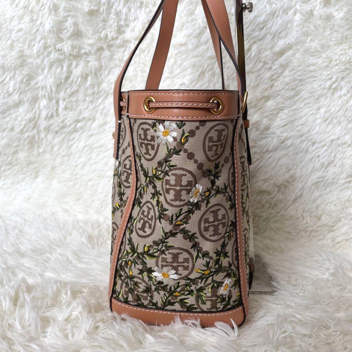 TORYBURCH トリーバーチ トートバッグ エンブロイダリー T TORYBURCH トリーバーチ トートバッグ エンブロイダリー T