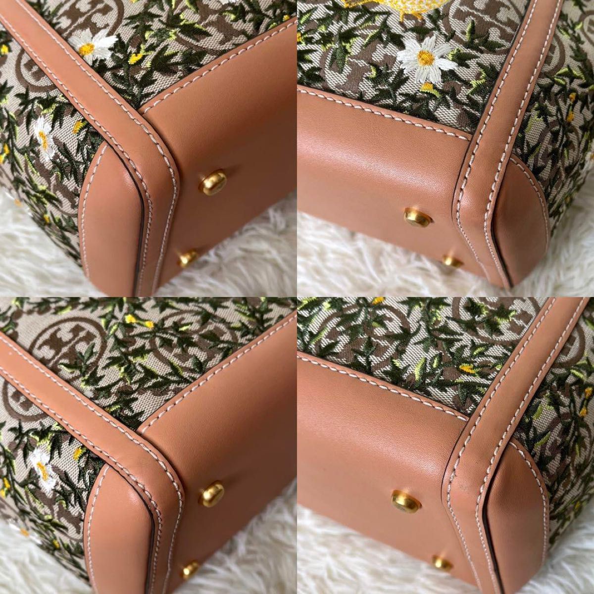 TORYBURCH トリーバーチ トートバッグ エンブロイダリー T TORYBURCH トリーバーチ トートバッグ エンブロイダリー T