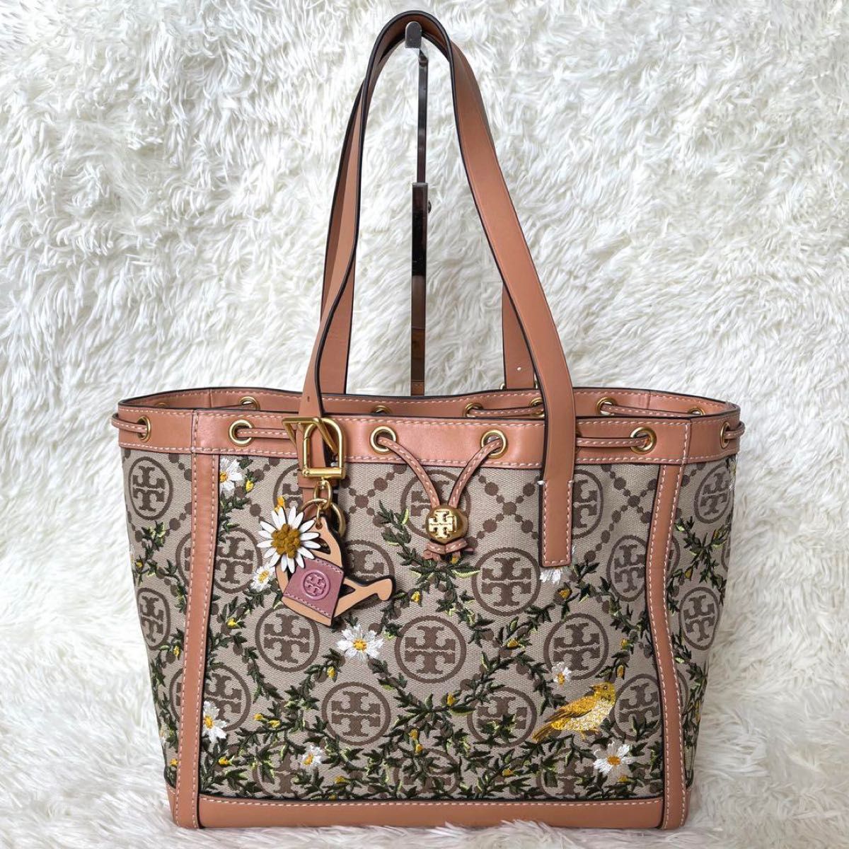 TORYBURCH トリーバーチ トートバッグ エンブロイダリー T TORYBURCH トリーバーチ トートバッグ エンブロイダリー T