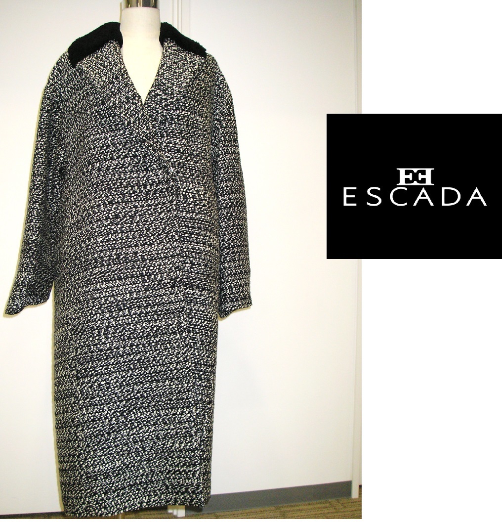 新品 ESCADA（エスカーダ）冬用　フォーマルコート　ロングコート　オーバーコート　チュニック柄　ブランド　コート　ジャケット_画像1