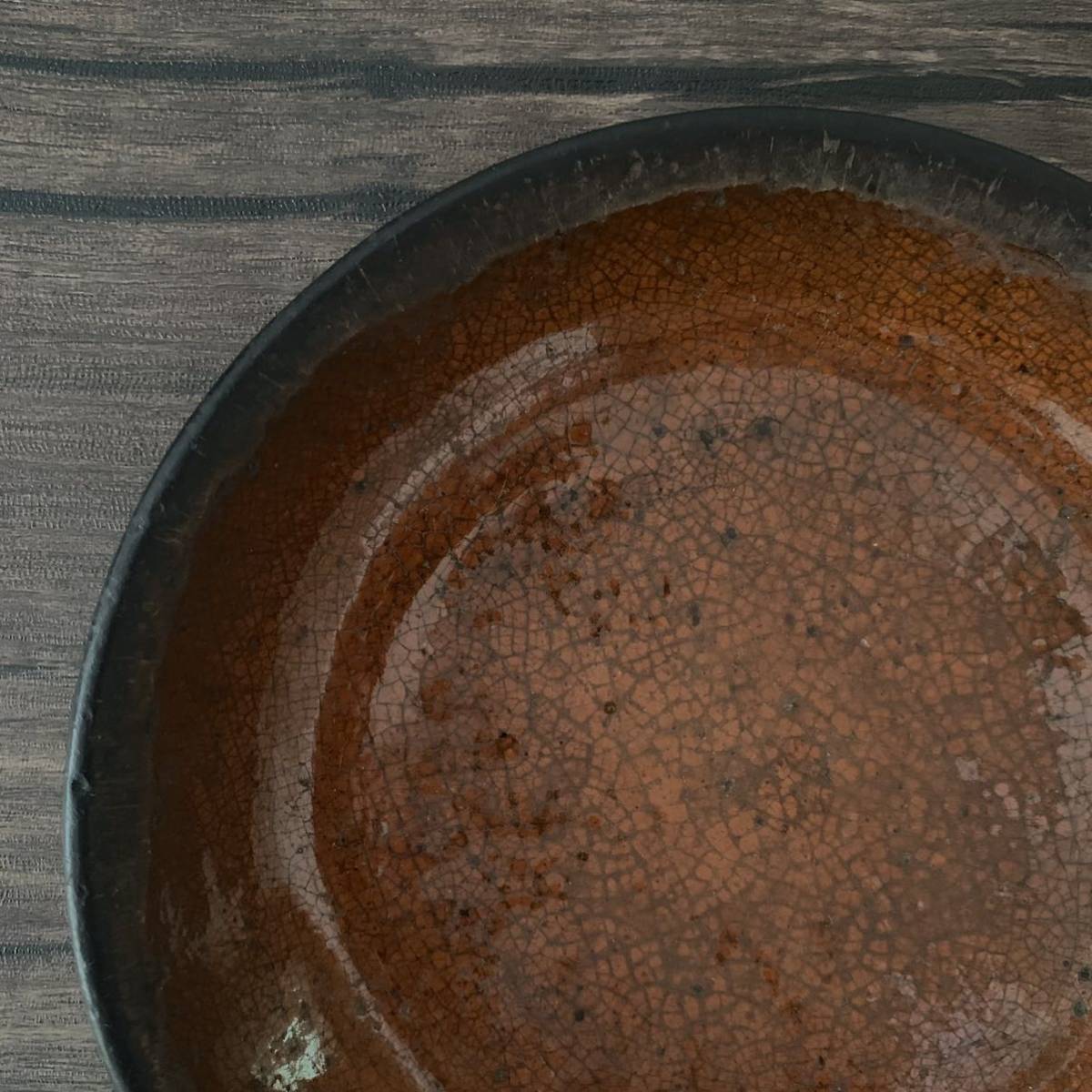 【美品】レッドウェア 19世紀 アメリカ 無地 / スリップウェア パイ皿 古道具 民藝