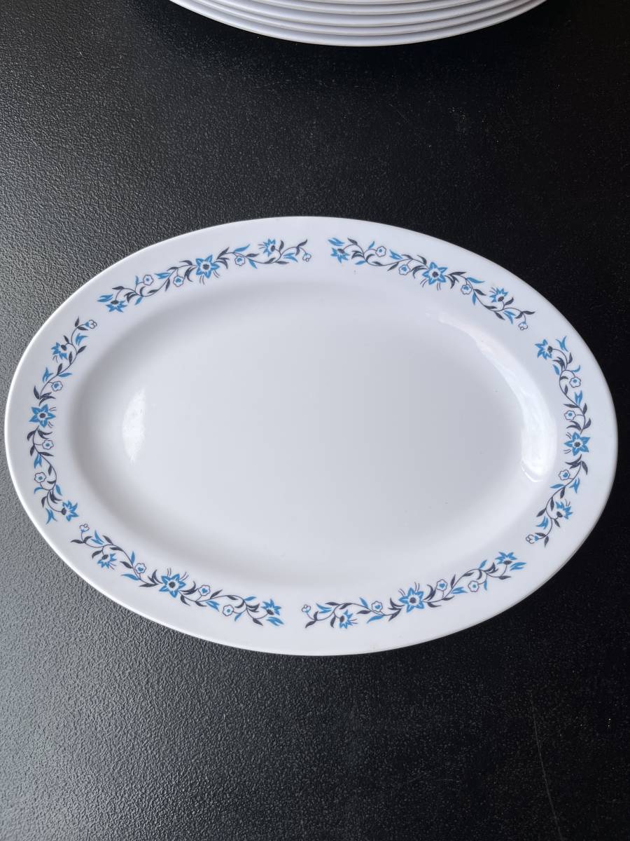 業務用食器 関東プラスチック 長皿 楕円形 pl-1025 M-24メラミン樹脂 42個セット_画像2