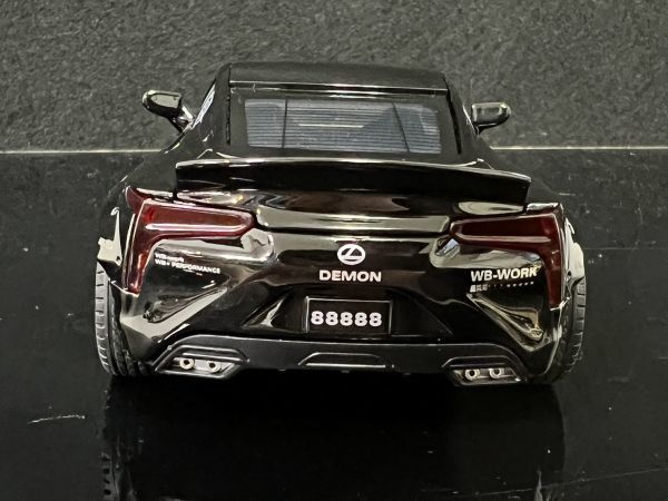 レクサス LEXUS LC500 ブラック ミニカー 1/32　H137_画像8