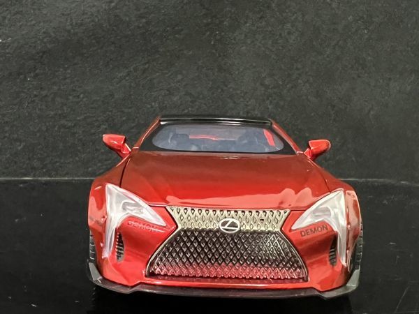 レクサス LEXUS LC500 レッド ミニカー 1/32　H138_画像5