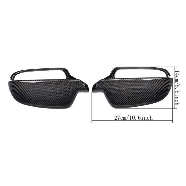 * Audi 8K latter term A4/S4 8T latter term A5/S5 for real carbon mirror cover set / door mirror cover / rearview mirror cover / twill / Cross carbon 