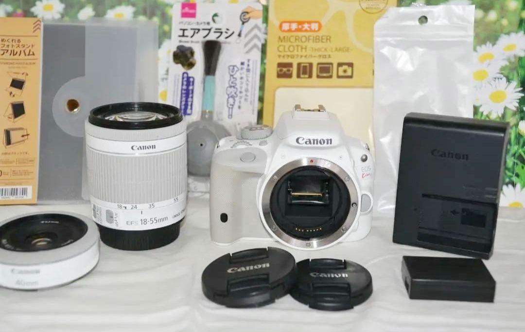 極美品☆Canon EOS kiss X7☆スマホに転送！☆ダブルレンズ！-