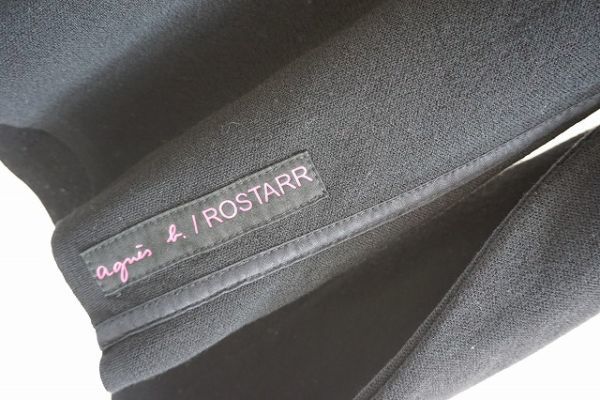 [ prompt decision ]Agnes b./ROSTARR Agnes B roaster men's knitted Parker pink pattern black base size :1 France made [832573]
