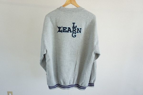 [ prompt decision ]LRGe lure ruji- men's sweatshirt sweat front V reverse side nappy badge light gray series size :L [822845]