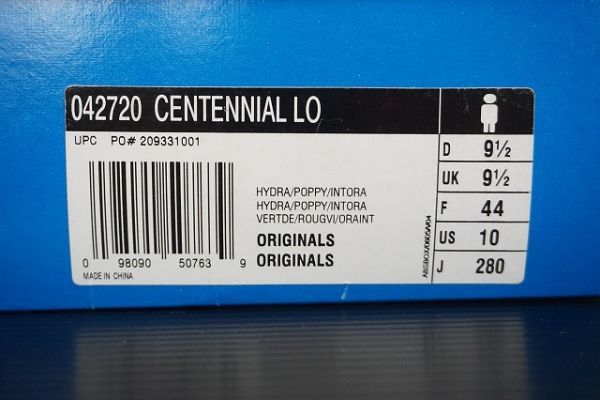 【即決】adidas CENTENNIAL LO 042720 アディダス センテニアル タグ付き マルチカラー スニーカー サイズ:28 【831492】_画像8