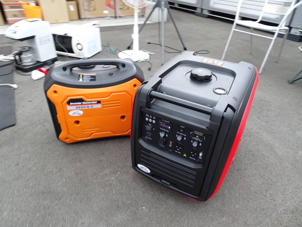  animation attaching unused professional specification selling out inverter generator . electro- . electro- electric power shortage disaster measures outdoor camp movement sale maximum output 4000W wheel attaching 