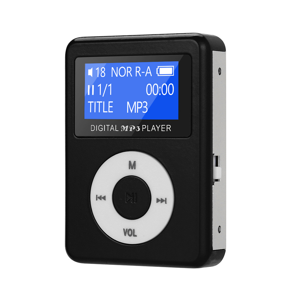 【中古品】【ブラック】 長方形 スピーカー内蔵 液晶画面付き MP3 音楽 プレイヤー SDカード式_画像4