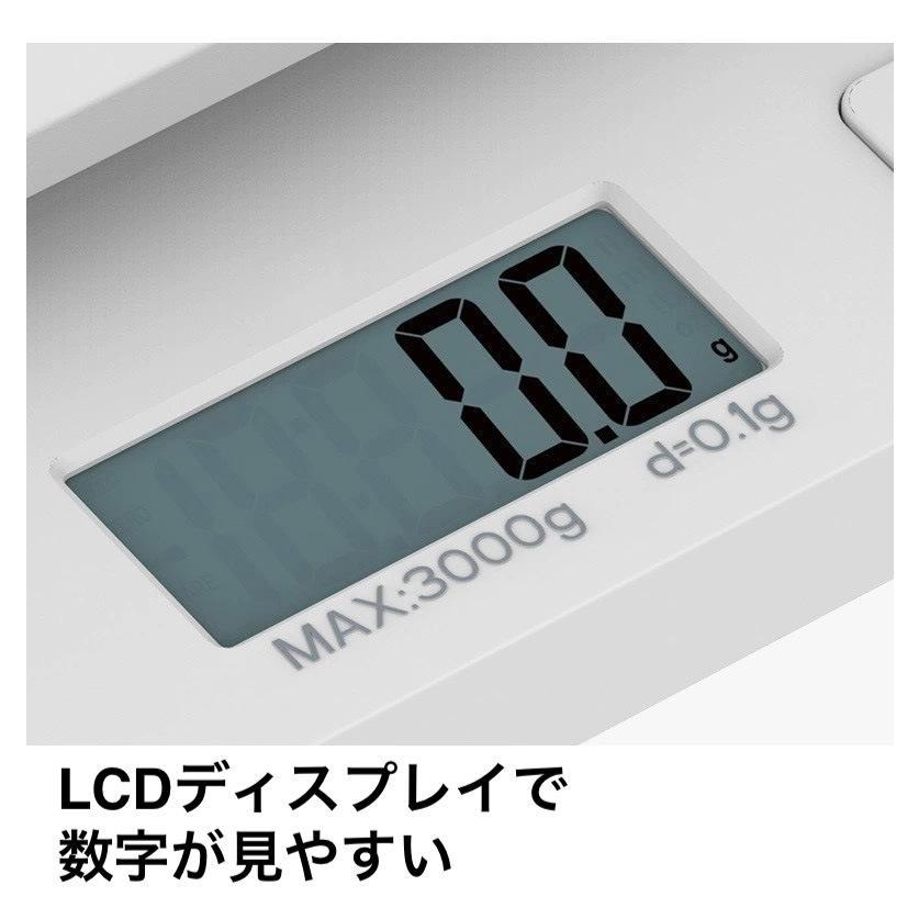  measuring digital kitchen scale high sensitive high precision sensor use LCD display white 