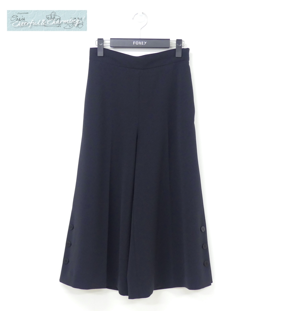 買取り実績 マリン 38 プロムナード パンツ NEWYORK FOXEY ポリエステルBLEND 40759 '20年2月メルマガ掲載 ロゴ入ボタン その他 買取り実績 マリン 38 プロムナード パンツ NEWYORK FOXEY ポリエステルBLEND 40759 '20年2月メルマガ掲載 ロゴ入ボタン その他