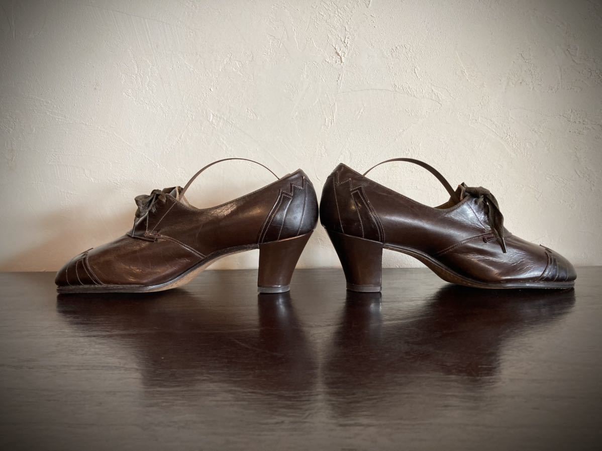 ◆レア◆1930's Italy Vintage Shoes◆EMMA Jettick◆1930年代ヴィンテージシューズ◆アンティークシューズ◆イタリア製革靴_画像4