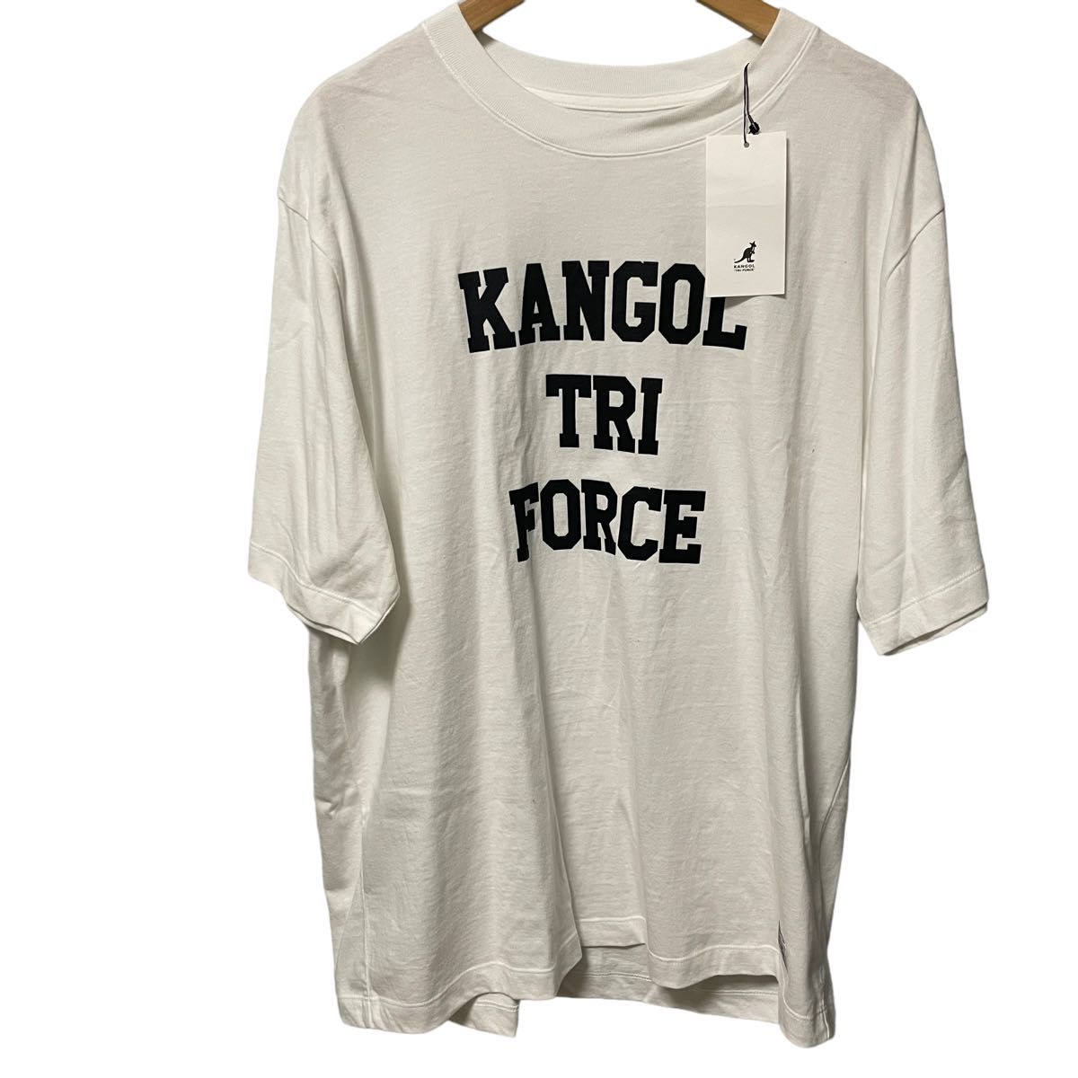 【新品】タグ付き　カンゴール  kangol 半袖tシャツ　白tシャツ　ホワイト　オーバーサイズ　プルオーバー   ゆったり　