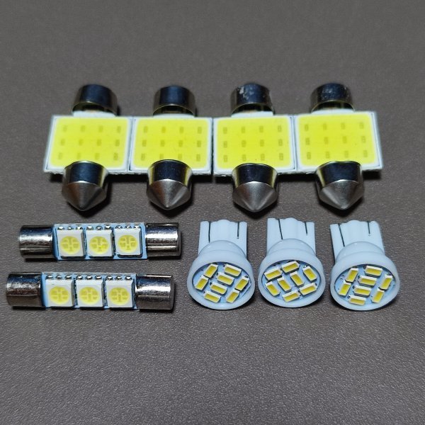 爆光！VM系 レヴォーグ 純正球交換 T10 LED ルームランプ ナンバー灯 9個セット 室内灯 レボーグ スバル /8/f3/t31_画像1